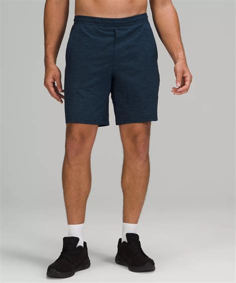 Lululemon Pace Breaker Lined Shorts In Heather Allover Iron Blue