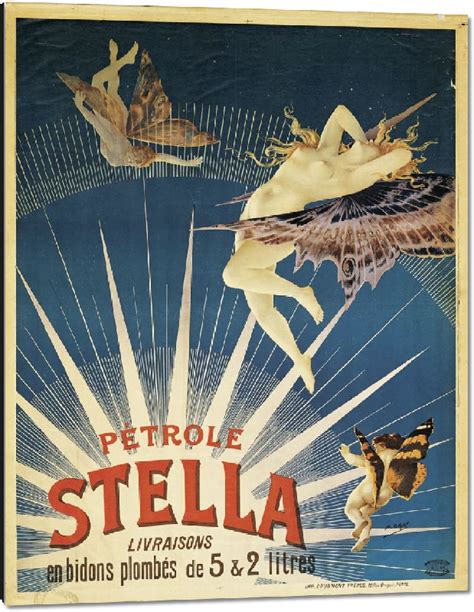 Impression Sur Aluminium Reproduction Affiche P Trole Stella Acheter