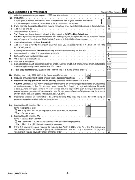 2023 form 1040 es: Fill out & sign online | DocHub