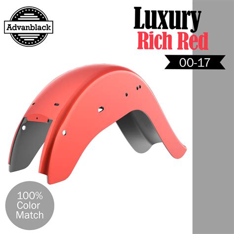 Luxury Rich Red Cholo Vicla Chicano Style Rear Fender For Harley