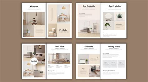 Minimal Portfolio Brochure Template By Pixwork