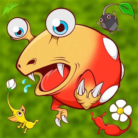 Pikmin Panic Bulborb Print - Etsy