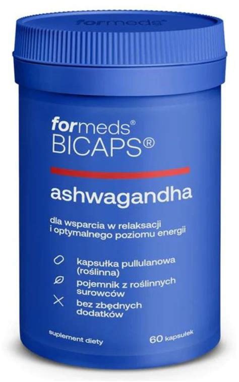 Bicaps Ashwagandha 290 mg ekstraktu 10 witanolidów 60 kapsułek