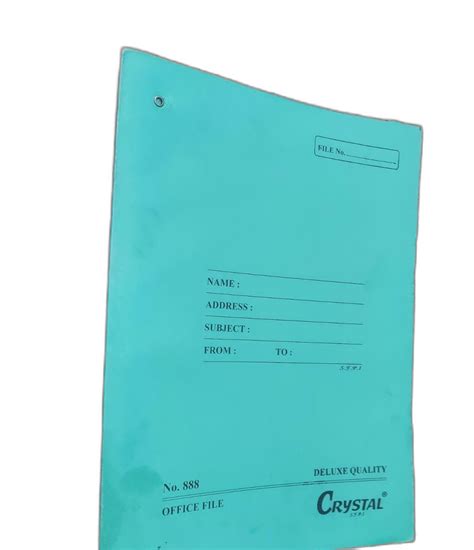 Crystal Cardboard Record File Cover For Office At Rs 6piece In New Delhi