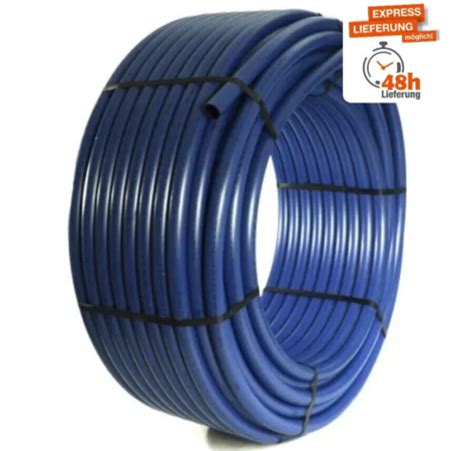 50m RC Rohr PE100 40mm 3 7 Trinkwasserrohr Wasserleitung PN16 DVGW Navy