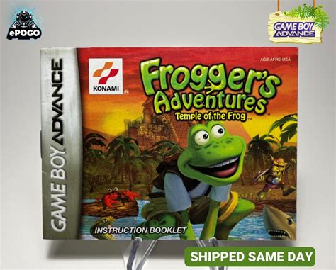 Froggers Adventures Temple Of The Frog Nintendo Game Boy Gba