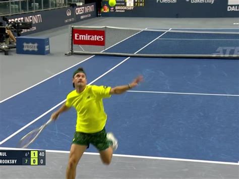 Tennis ATP Dallas Coup De Bol Non Coup De Tommy Paul Son Incroyable Hot Shot En