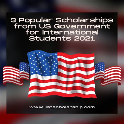 3 Popular Scholarships From US Government For International Students 2021