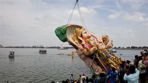 Supreme Court Allows Immersion Of Ganesh Idols In Hyderabad Lake