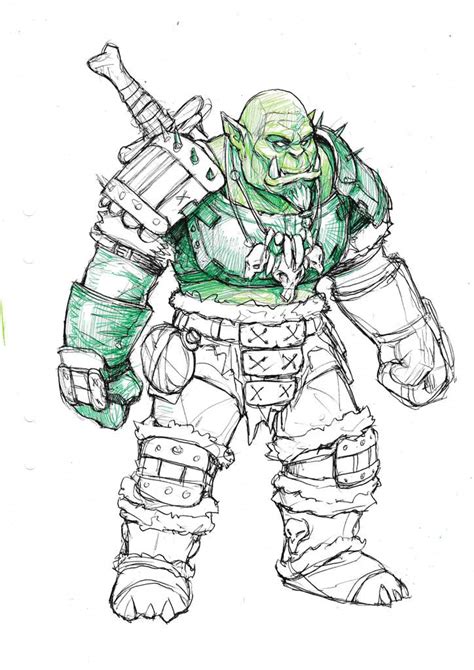 Orc Sketches Art Amino