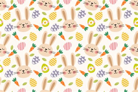 Easter Bunny Seamless Pattern Graphic By Thanaporn Pinp Creative Fabrica