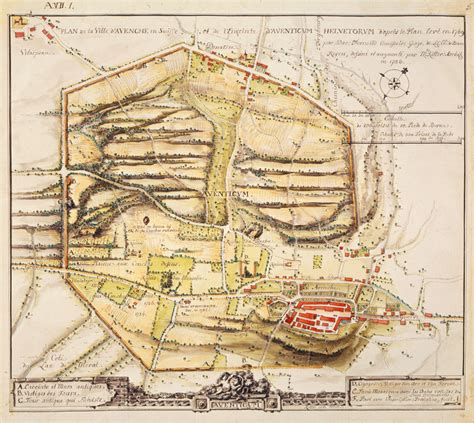 Aventicum Der archäologische Stadtplan