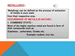 Metallurgy | PPT