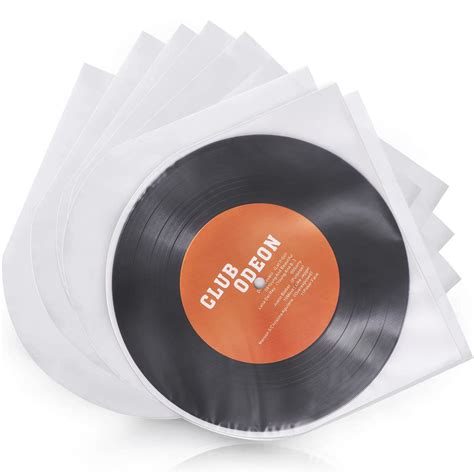 Buy Facmogu Pieces Inch Round Bottom Vinyl Record Sleeves U