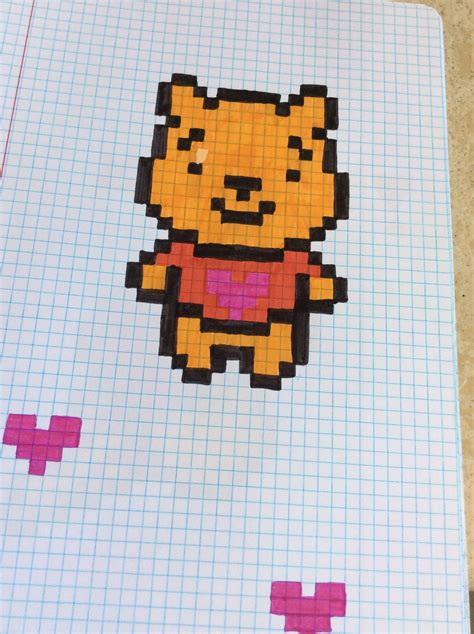 Pixel Art Hecho A Mano Como Dibujar A Winnie De Poh Dibujos En Images