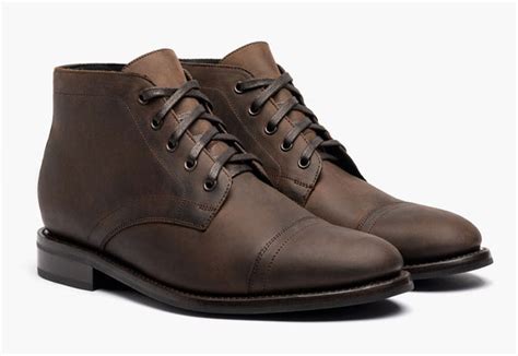 Men's Cadet Lace-Up Boot In Tobacco Brown Leather - Thursday