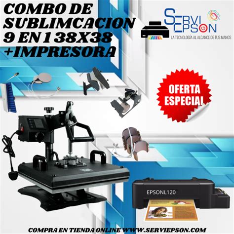 Combo Promocional Sublimadora En X Impresora L Epson Tinta