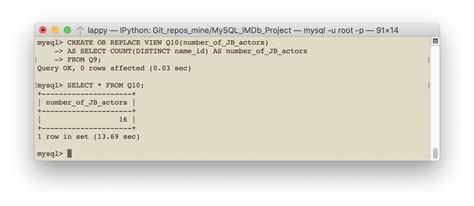 Imdb 4 Querying The Imdb Mysql Database And Visualising Its Data