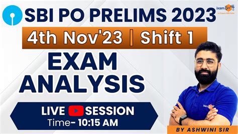 Sbi Po Prelims 2023 Sbi Po Prelims Exam Analysis 2023 Nov 4 Shift 1