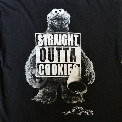 Straight Outta Cookies A Tshirt From 123 Sesame Depop