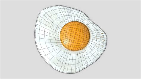 Fried Egg 3d Model Turbosquid 2222254