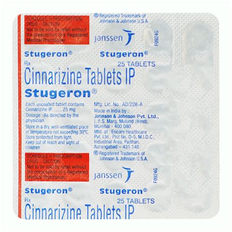 Stugeron Tablet 25 S Price Uses Side Effects Netmeds