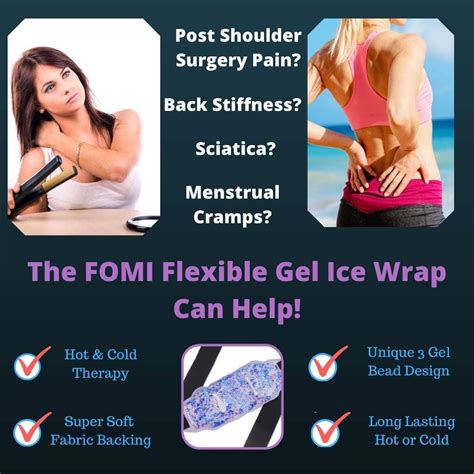 Fomi Care Premium Hot Cold Gel Bead Ice Pack Pain Relief For Lower