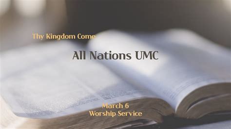 All Nations UMC English Ministry Sunday Worship March 6 YouTube