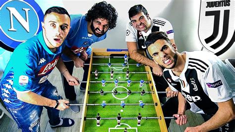 CALCIO BALILLA NAPOLI Vs JUVENTUS EDITION YouTube