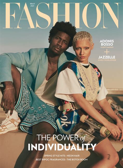 Adonis Bosso 2021 Fashion Magazine Cover Shoot