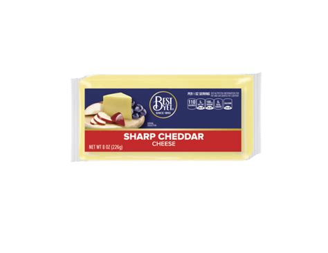 Sharp White Cheddar Cheese Bar Best Yet Brand