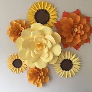 DIY Kit Of Large Paper Flower Pre Cut Craft Kit For Adults Etsy