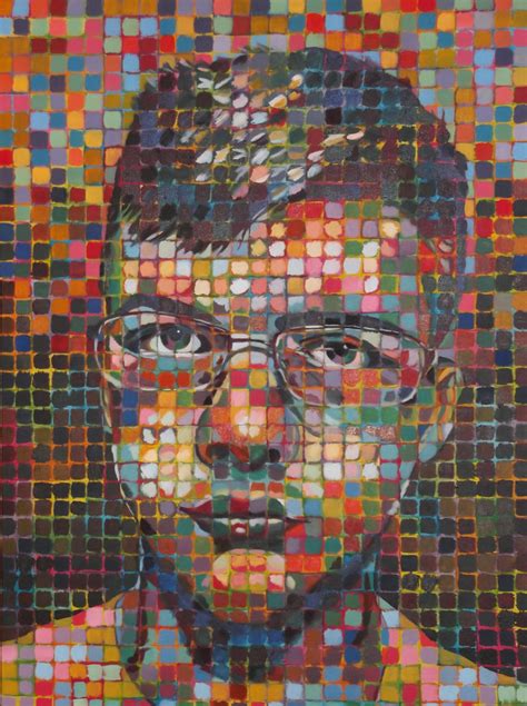 Chuck Close Self Portrait By Donnylurch On Deviantart Chuck Close Art Chuck Close Paintings