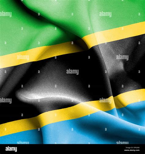 Tanzania Waving Flag Stock Photo Alamy