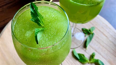 Homemade Mint Lemonade Mint Refresher Pudina Sherbet Refreshing