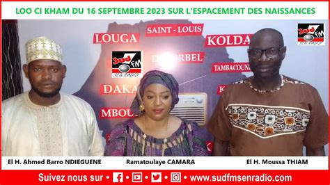 Sud Fm Direct Lo Ci Kham Sur L Espacement Des Naissances Samedi