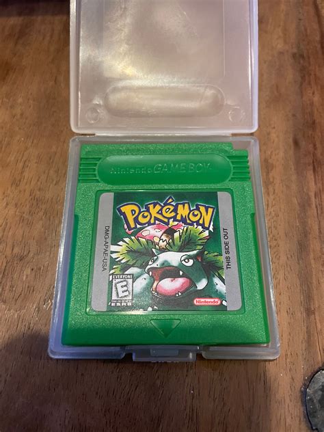 Nintendo Gameboy Pokemon Green Cartridge Etsy