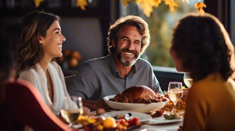 Happy family at Thanksgiving dinner 26992174 Stock Photo at Vecteezy