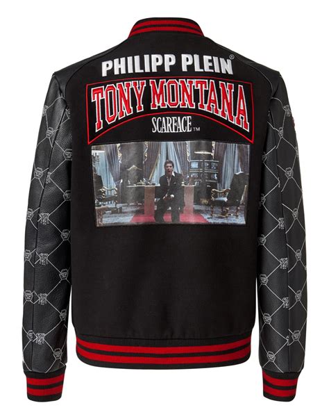 Philipp Plein Tony Montana Scarface Leather Jacket Leather Guys