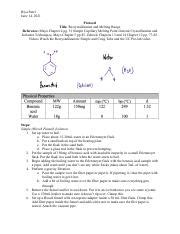 Recrystallization And Melting Range Lab Report Pdf Riya Patel June