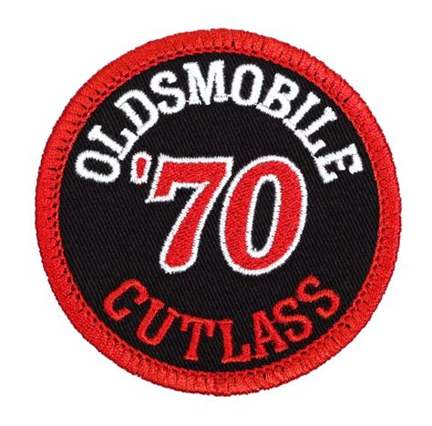 1970 Oldsmobile Cutlass Embroidered Patch Bktred Patches 1970s