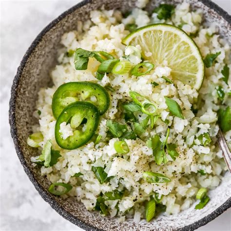 Cilantro Lime Cauliflower Rice Kims Cravings