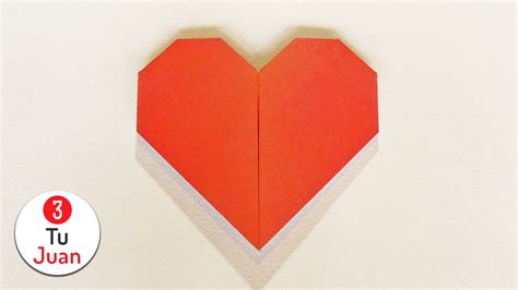 Corazón De Papel Rápido Y Muy FÁcil Manualidades En Origami Diy 💖