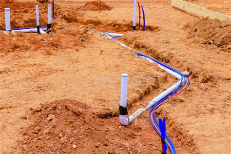 New Home Underground Water Pipes Sanitary Pipes Must Be Laid Before