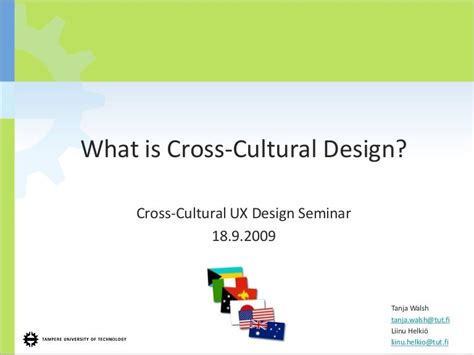 What Is Cross Cultural Design