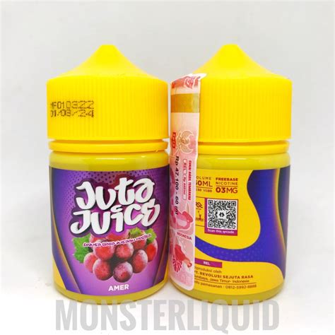 Jual JUTA JUICE AMER ANGGUR MERAH BY RSR 3MG 60ML Shopee Indonesia