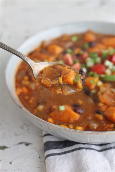 Instant Pot Sweet Potato And Black Bean Chili A Bountiful Kitchen