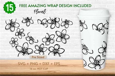 Oz Wildflower Starbucks Hot Cup Svg Floral