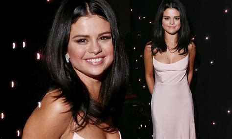 Selena Gomez Shines In A Low Cut Dress At Hollywood Film Awards 2015 In