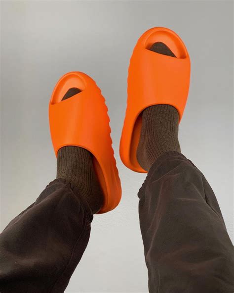 Adidas Yeezy Slide Enflame Orange Brickstreet